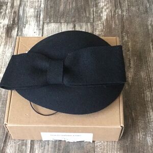 Stylish Black Bow Hat for Women
